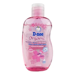 D Nee Organic Head & Body Baby Wash Sakura For Newborn 200ml